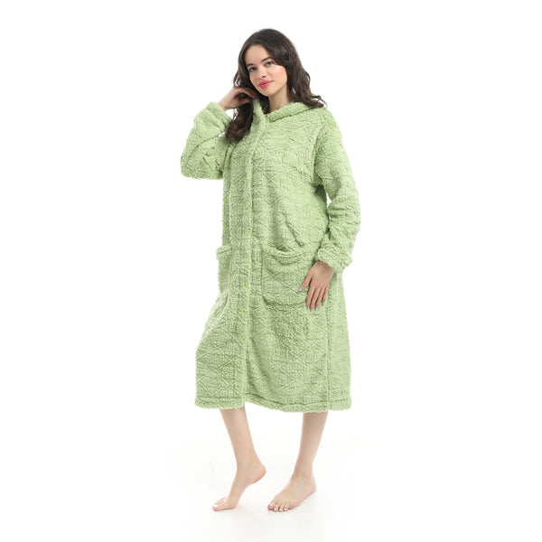 Light_Green_Hooded_Textured_Velvet_Sleepshirt-Light_Green