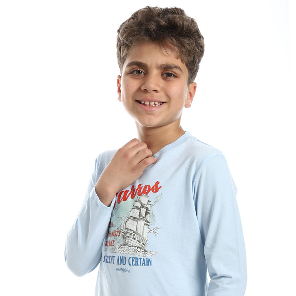 Long_Sleeve_Cotton_T-Shirt_-_Turquoise