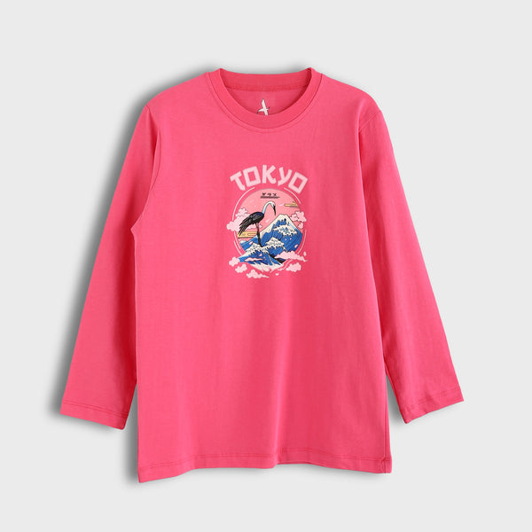 Cotton_Printed_T-Shirt_-_Fuchsia