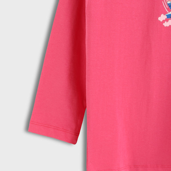 Cotton_Printed_T-Shirt_-_Fuchsia