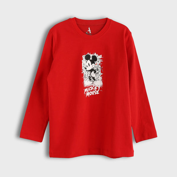 Cotton_Printed_T-Shirt_-_Red