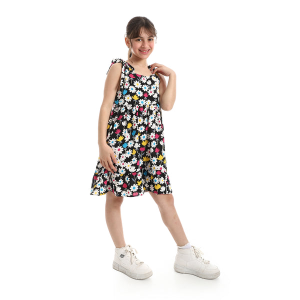 Andoraeg Tie_Shoulder_Dress___Black_&_White – Andora