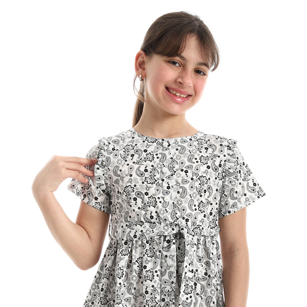 Crew_Neck_Patterned_Dress___White_&_Grey