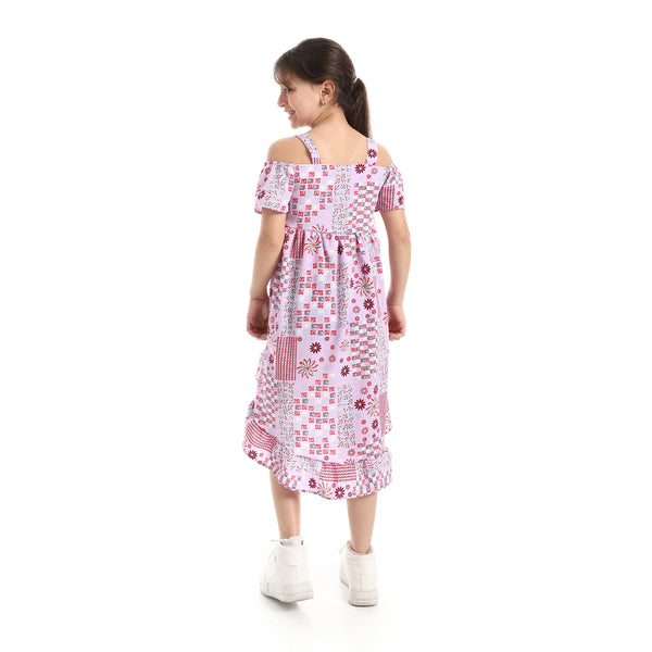 Off_Shoulder_Casual_Dress_Purple