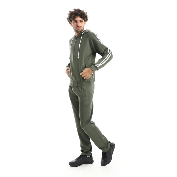 Hooded_Collar_and_Zipper_Closure_Training_Suit-Dark_Olive