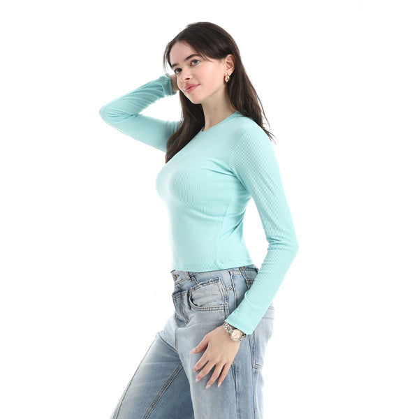 Mint_Blue_Long_Sleeve_Ribbed_Top_-_Mint_Blue
