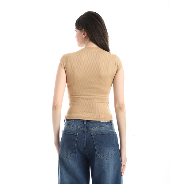 Comfy_Short_Sleeve_Top_-_Beige
