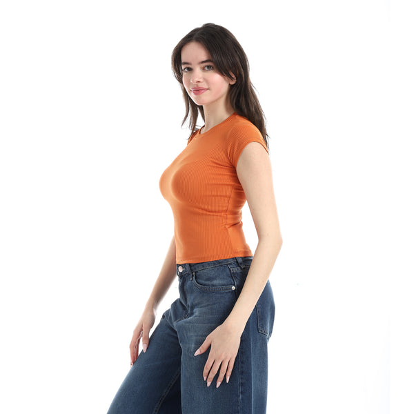 Comfy_Short_Sleeve_Top_-_Orange