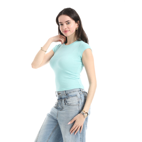 Comfy_Short_Sleeve_Top_-_Mint_Blue