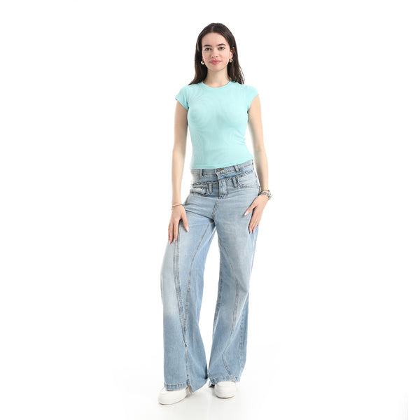 Comfy_Short_Sleeve_Top_-_Mint_Blue