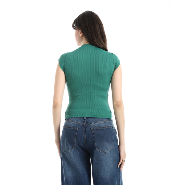 Comfy_Short_Sleeve_Top_-_Green