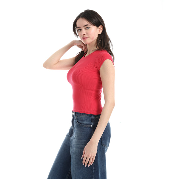 Comfy_Short_Sleeve_Top_-_Watermelon