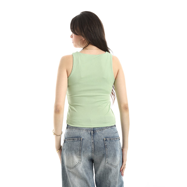 Ribbed_Basic_Top_For_Women_-Light_Green