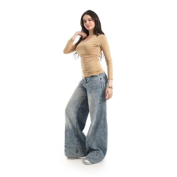 Long_Sleeves_Ribbed_Top_-_Beige