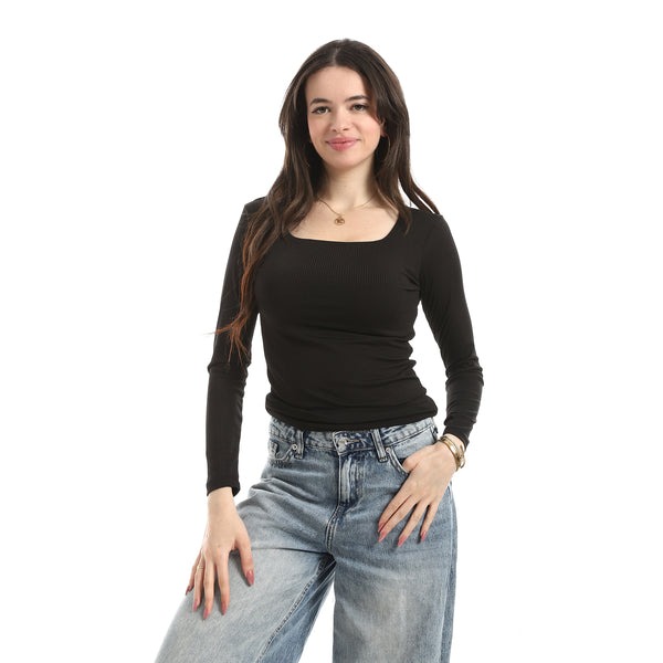 Long_Sleeves_Ribbed_Top_-_Black
