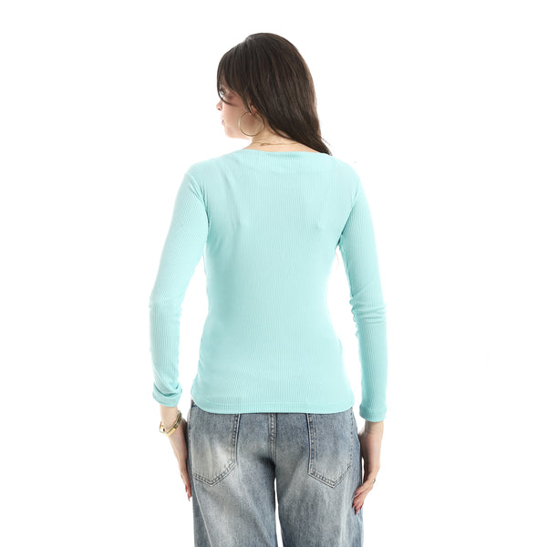 Long_Sleeves_Ribbed_Top_-_Light_Aqua