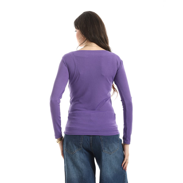 Long_Sleeves_Ribbed_Top_-_Purple