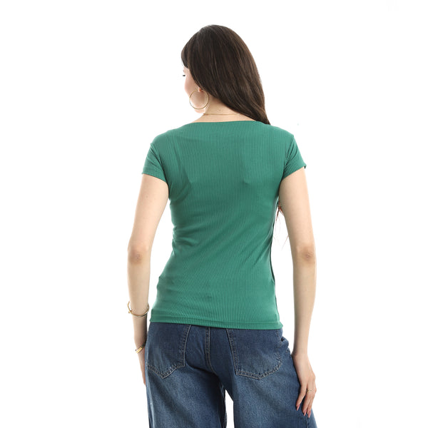 Short_Sleeves_Ribbed_Top_-_Green