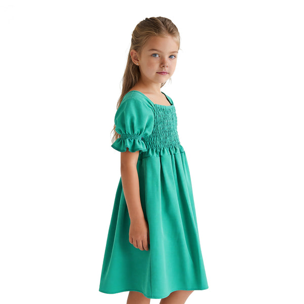 Girls_Slip_On_Elastic_Dress_-_Green