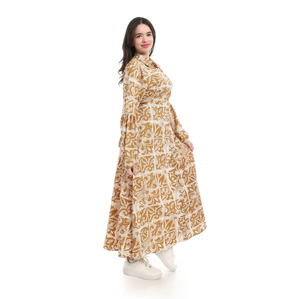 Comfy_Long_Sleeve_Drees_-_Camel_&_White