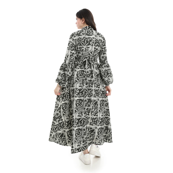Comfy_Long_Sleeve_Drees_-_Green_&_White