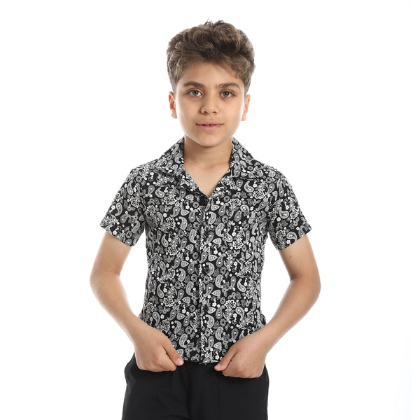 Comfy_Self_Pattern_Shirt_-_Black_&_White