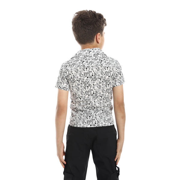 Comfy_Self_Pattern_Shirt_-_White_&_Heather_Black