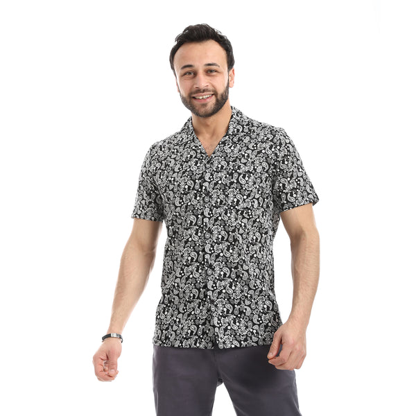 Summer_Printed_Cotton_Shirts___Black_&_White