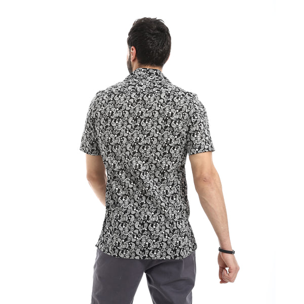 Summer_Printed_Cotton_Shirts___Black_&_White