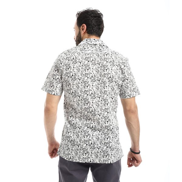 Summer_Printed_Cotton_Shirts___White_&_Black