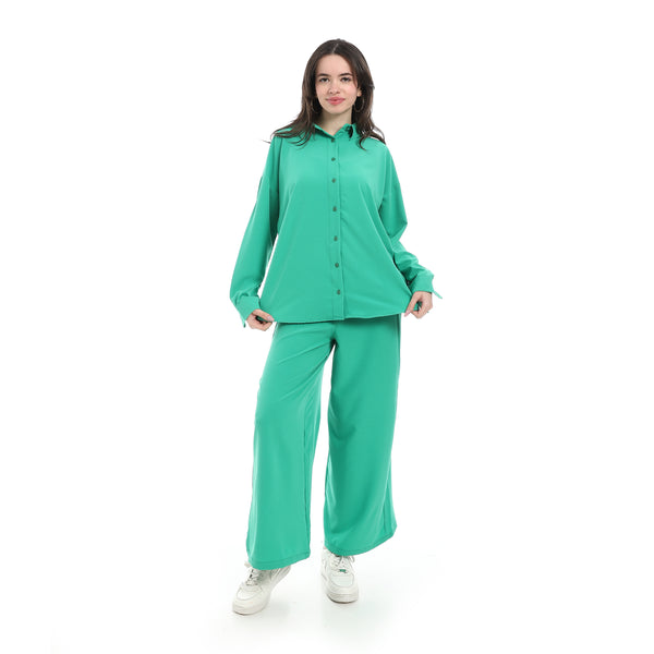 Casual_Suit_For_Woman_-_Green