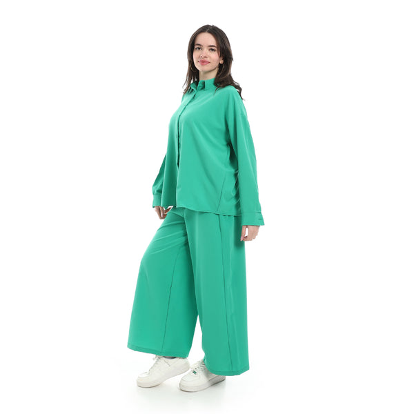 Casual_Suit_For_Woman_-_Green