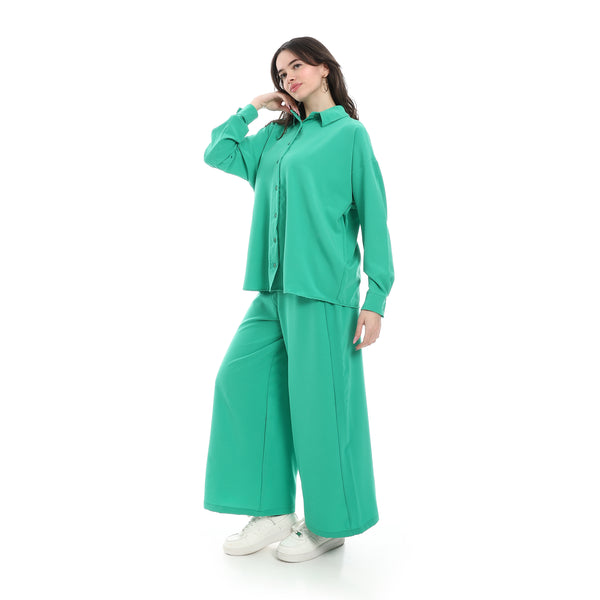 Casual_Suit_For_Woman_-_Green