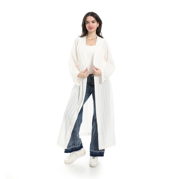 Self_Pattern_Cardigan_With_Belt_-_White