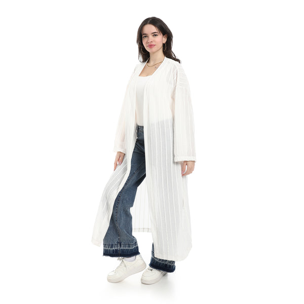 Self_Pattern_Cardigan_With_Belt_-_White