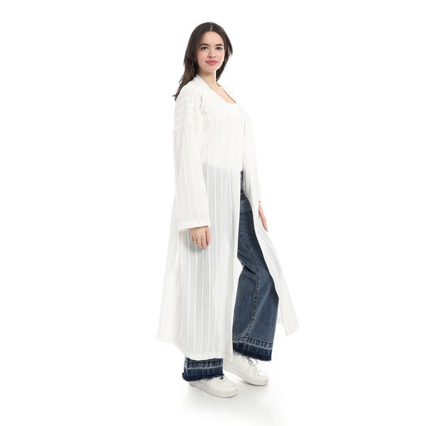 Self_Pattern_Cardigan_With_Belt_-_White