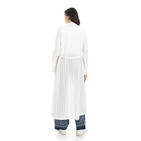 Self_Pattern_Cardigan_With_Belt_-_White