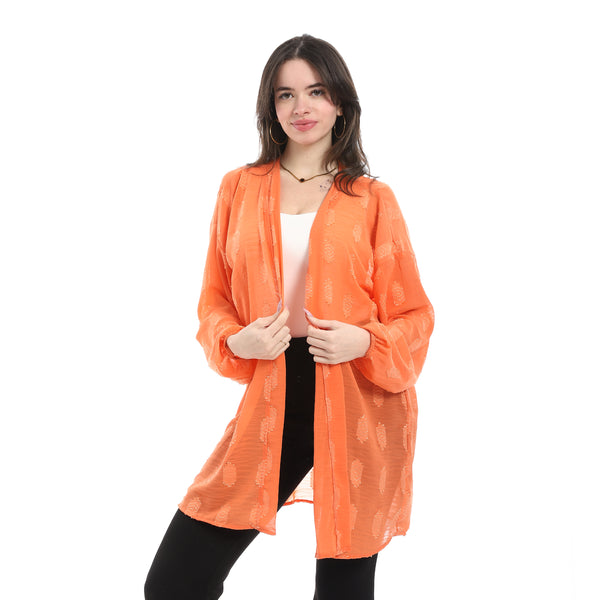 Open_Front_Cardigan_For_Summer_-_Orange