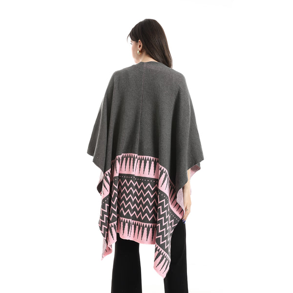 Regular_Fit_Cape_Dark_Grey_&_Pink