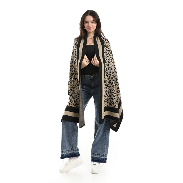 Casual_Shawl_With_Multicolour_Black