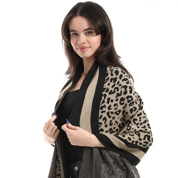 Casual_Shawl_With_Multicolour_Black