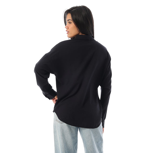 Long_Sleeves_Viscose_Lightweight_Shirt_-_Black