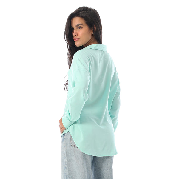 Long_Sleeves_Viscose_Lightweight_Shirt_-_Mint_Green