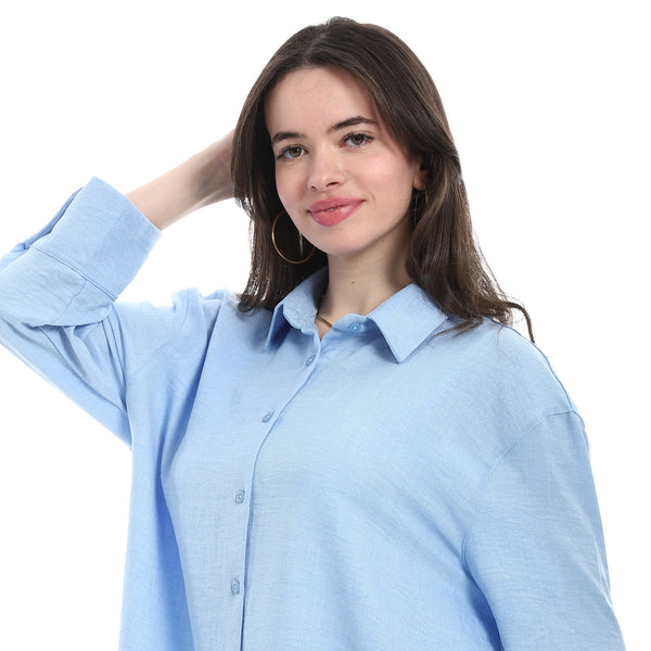 Turned_down_Collar_Long_Sleeve_Blouse_-_Light_Blue