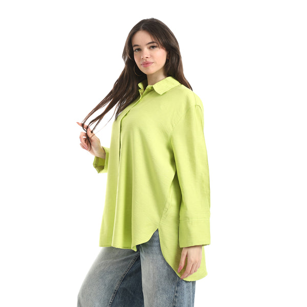 Comfy_Plain_Shirt_For_Women_-_Light_Green