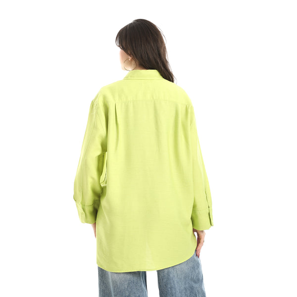 Comfy_Plain_Shirt_For_Women_-_Light_Green