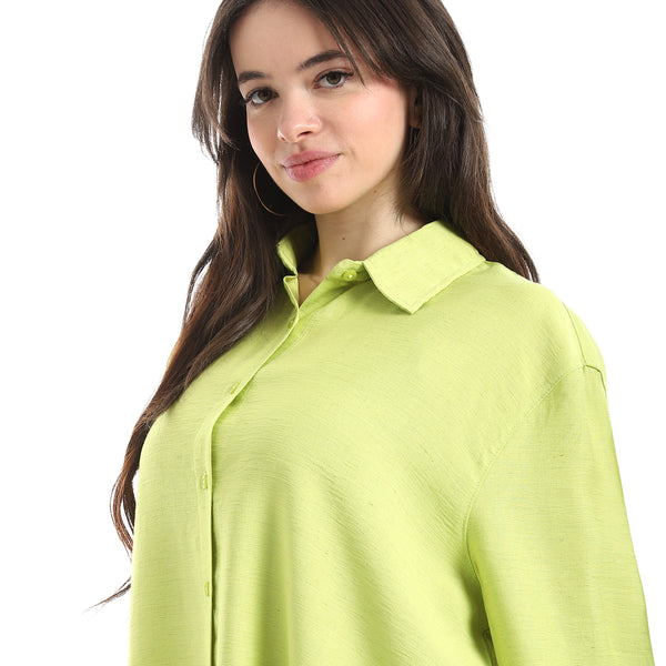 Comfy_Plain_Shirt_For_Women_-_Light_Green