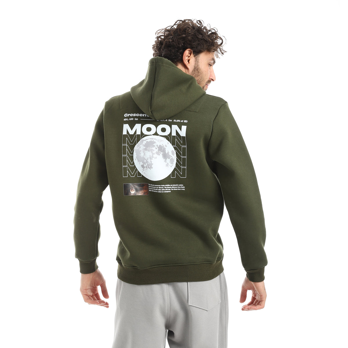 Cotton_Printed_Hoodie_-_Olive