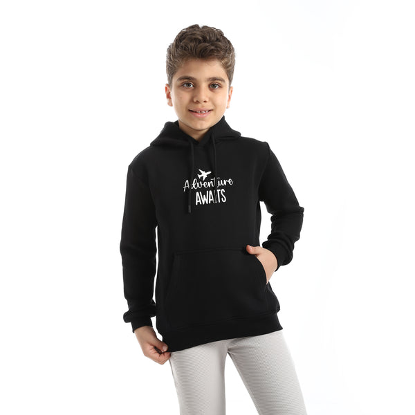 Black_Sweatshirt_Long_Sleeves_Printed_pattern_Heather_Black