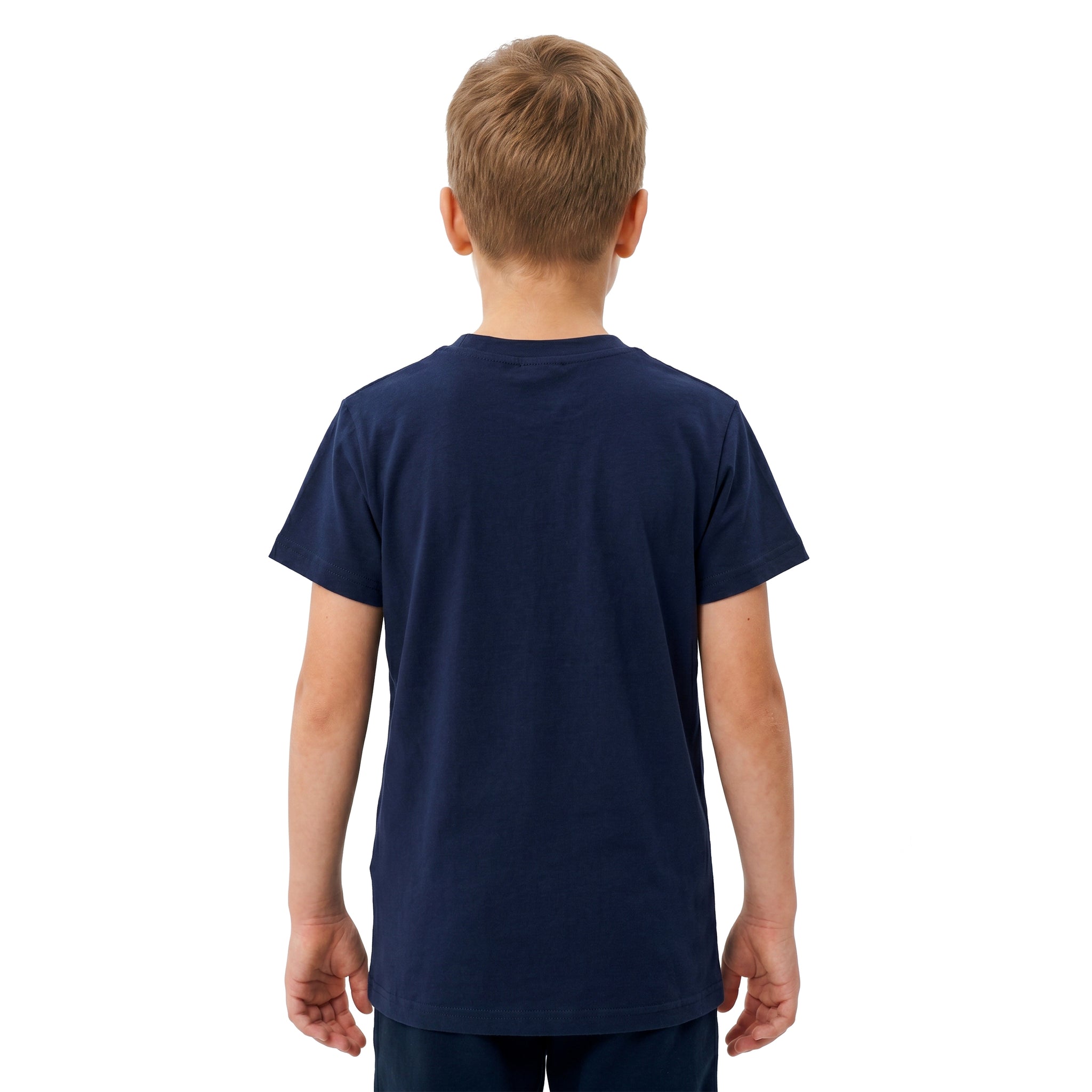 Printed_Pattern_Short_Sleeves_Boys_T-Shirt_-_Navy_Blue